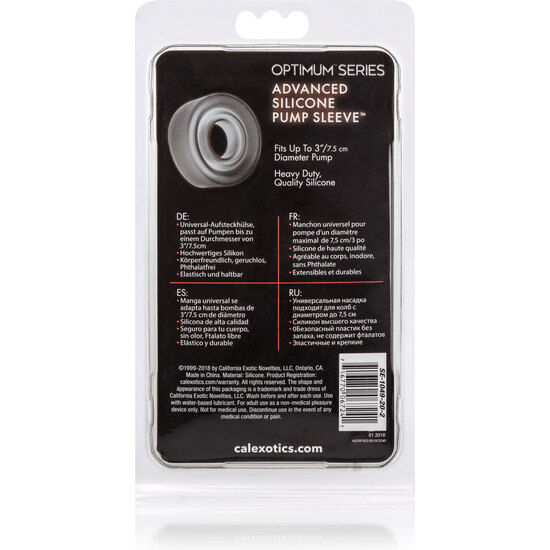 CALEXOTICS - MANICOTTO POMPA IN SILICONE ADV NERO Calexotics