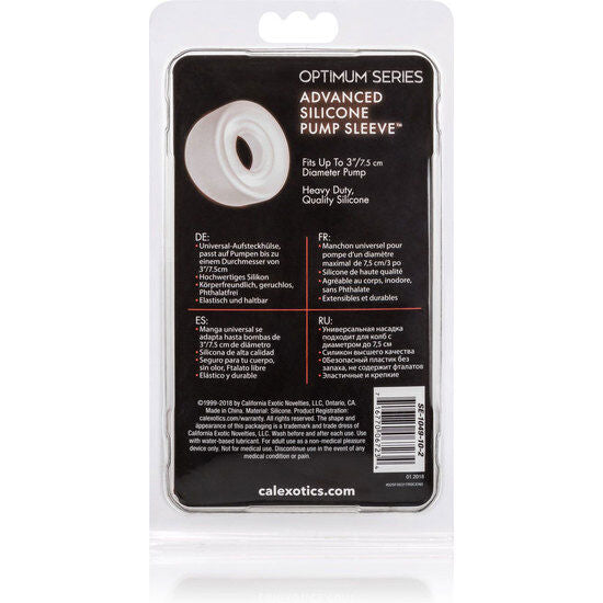 CALEXOTICS - MANICOTTO POMPA IN SILICONE TRASPARENTE ADV Calexotics