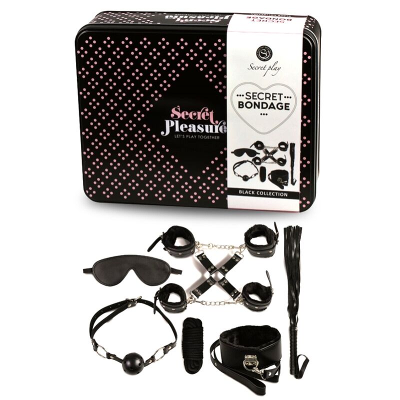 SECRETPLAY - BDSM SET 8 PCS NERO Secretplay 100% Fetish