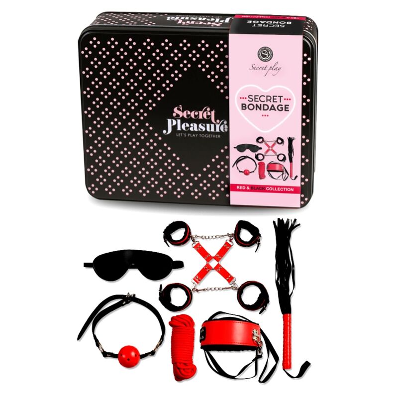 SECRETPLAY - BDSM SET 6 PCS ROSSA COLLECTION Secretplay 100% Fetish
