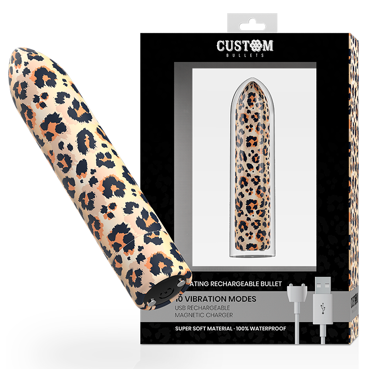 CUSTOM BULLETS - PERSONALIZZATI RICARICABILI LEOPARD 10 INTENSIT Custom Bullets