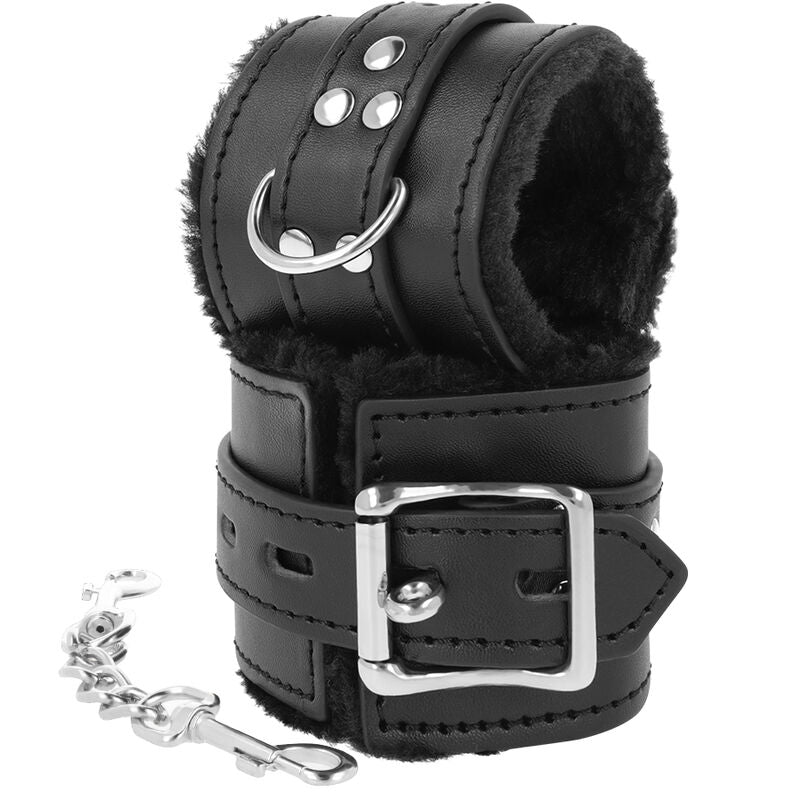 DARKNESS - MANETTE BDSM RIVESTITE NERE Darkness Bondage