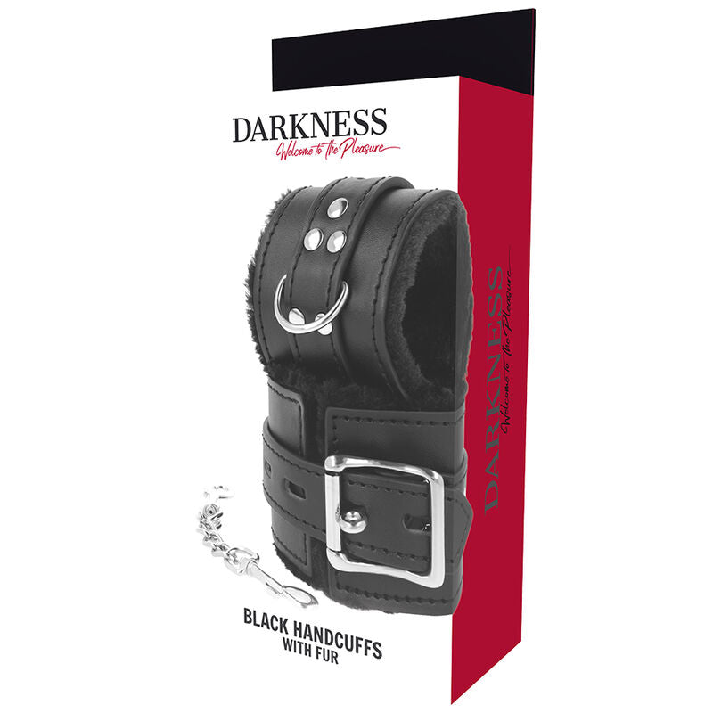 DARKNESS - MANETTE BDSM RIVESTITE NERE Darkness Bondage