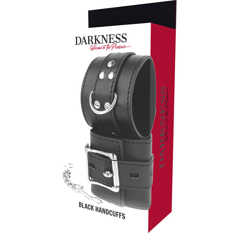 DARKNESS - MANETTE IN PELLE NERA Darkness Bondage