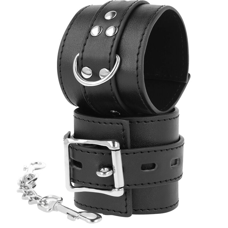 DARKNESS - MANETTE IN PELLE NERA Darkness Bondage
