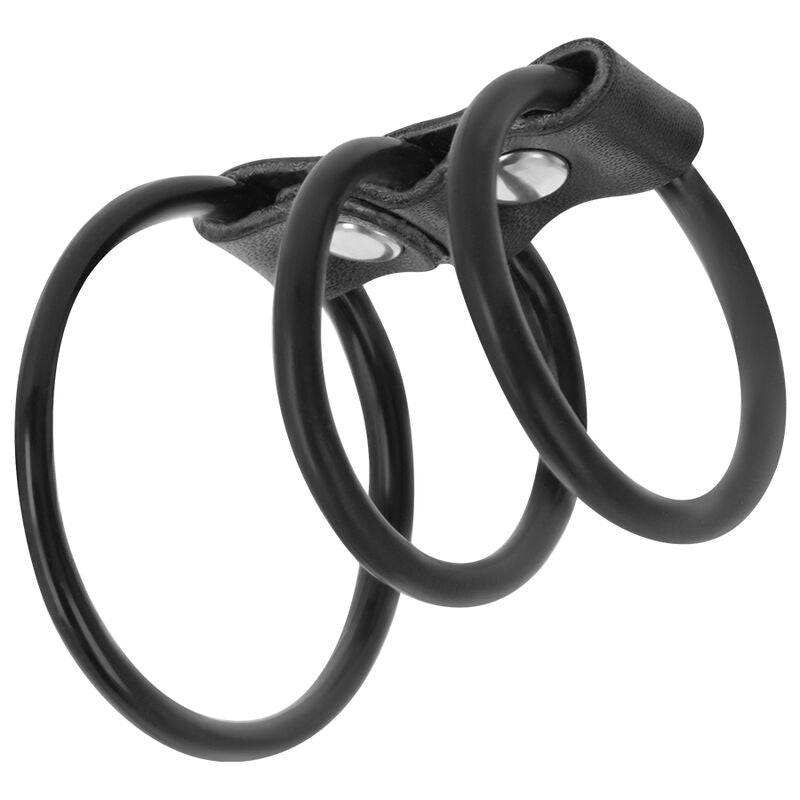 DARKNESS - SET DI 3 ANELLI PER PENE FLESSIBILI Darkness Bondage