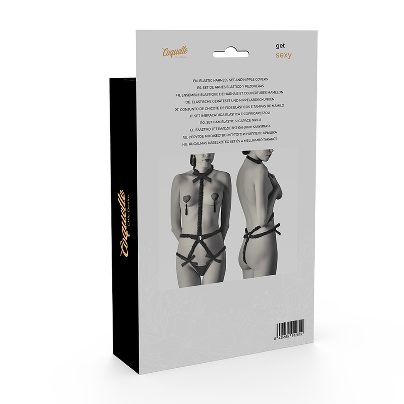 COQUETTE CHIC DESIRE - SET DI LINGERIE CON COPRITEPI DELUXE Coquette Accessories