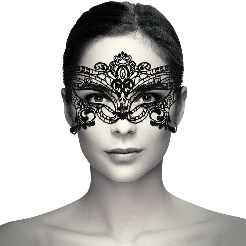 COQUETTE CHIC DESIRE - MASCHERA AMPIA IN PIZZO NERO Coquette Accessories