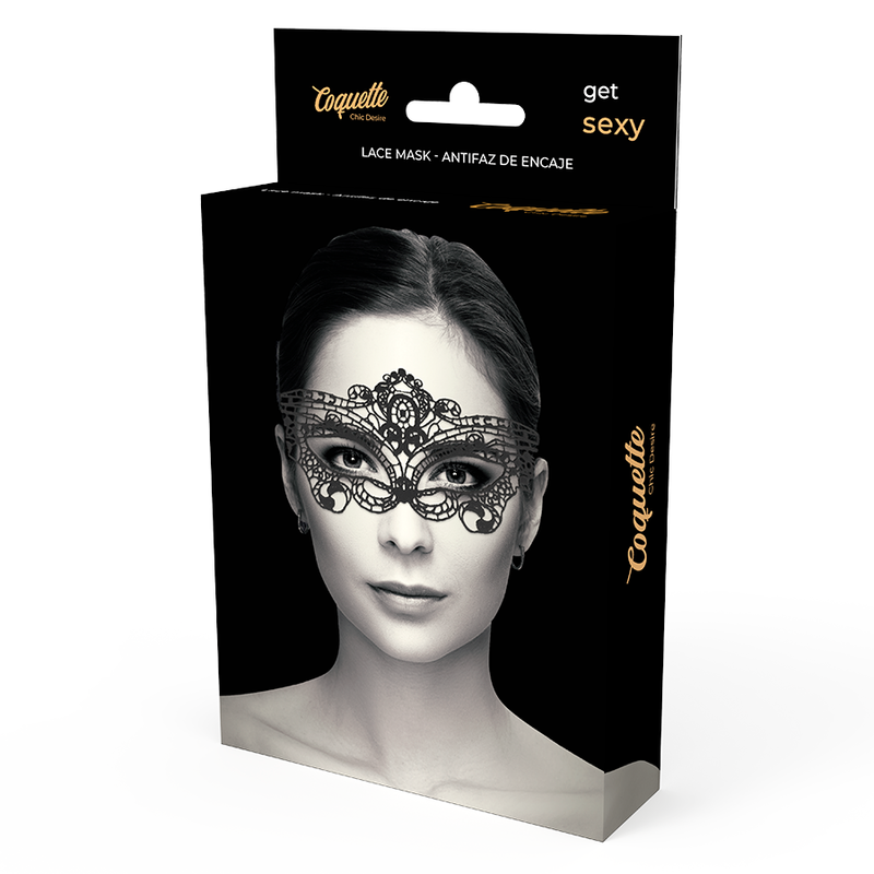 COQUETTE CHIC DESIRE - MASCHERA IN FINE PIZZO NERO Coquette Accessories