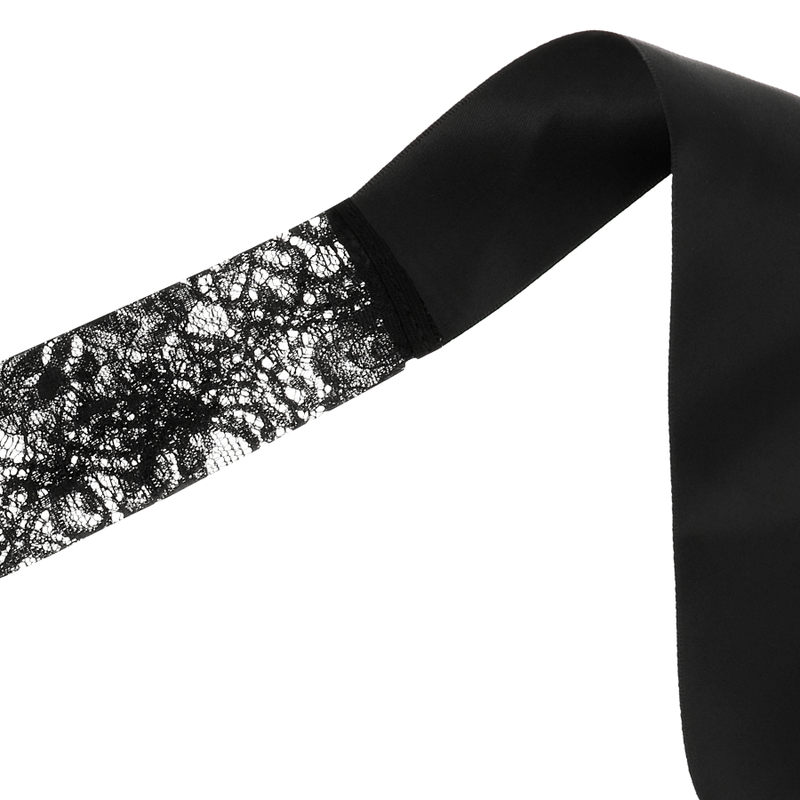 COQUETTE CHIC DESIRE - MASCHERA IN PIZZO NERO CON NASTRO Coquette Accessories