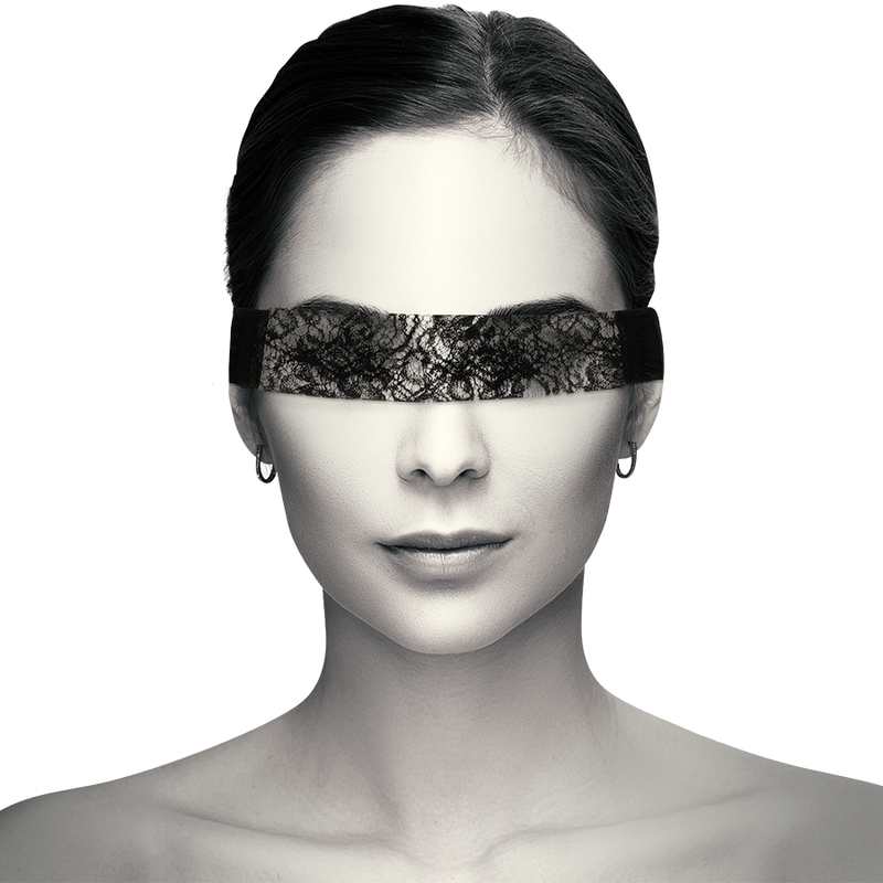 COQUETTE CHIC DESIRE - MASCHERA IN PIZZO NERO CON NASTRO Coquette Accessories