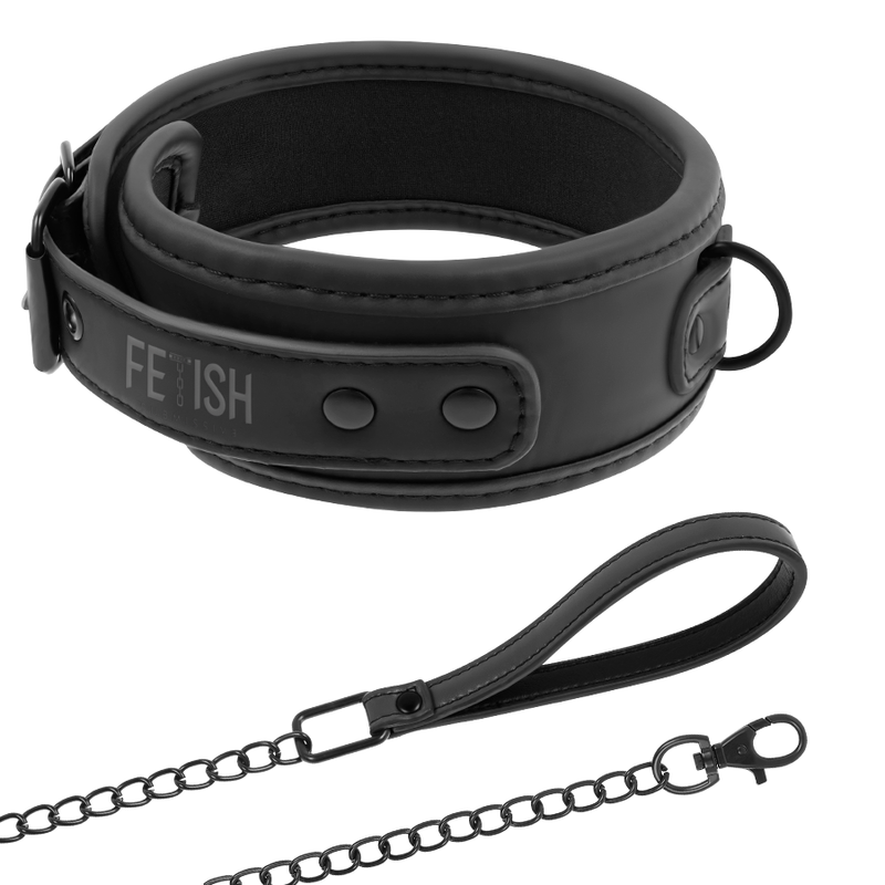 FETISH SUBMISSIVE - COLLANA A CATENA CON FODERA IN NOPRENE Fetish Submissive Bondage
