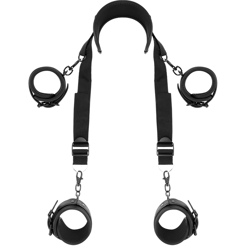 FETISH SUBMISSIVE - POSIZIONE MASTER CON 4 MANETTE RIVESTITE IN NOPRENE Fetish Submissive Bondage