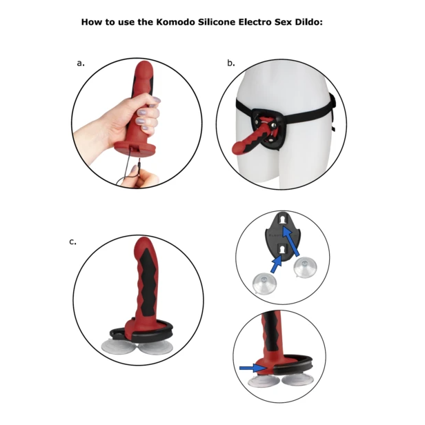 ELECTRASTIM - DILDO KOMODO SILICONE FUSION Electrastim