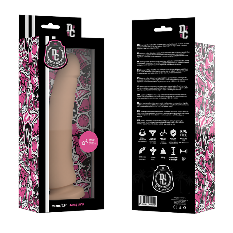 DELTA CLUB - TOYS DILDO NATURALE IN SILICONE MEDICO 20 CM -O- 4 CM Deltaclub