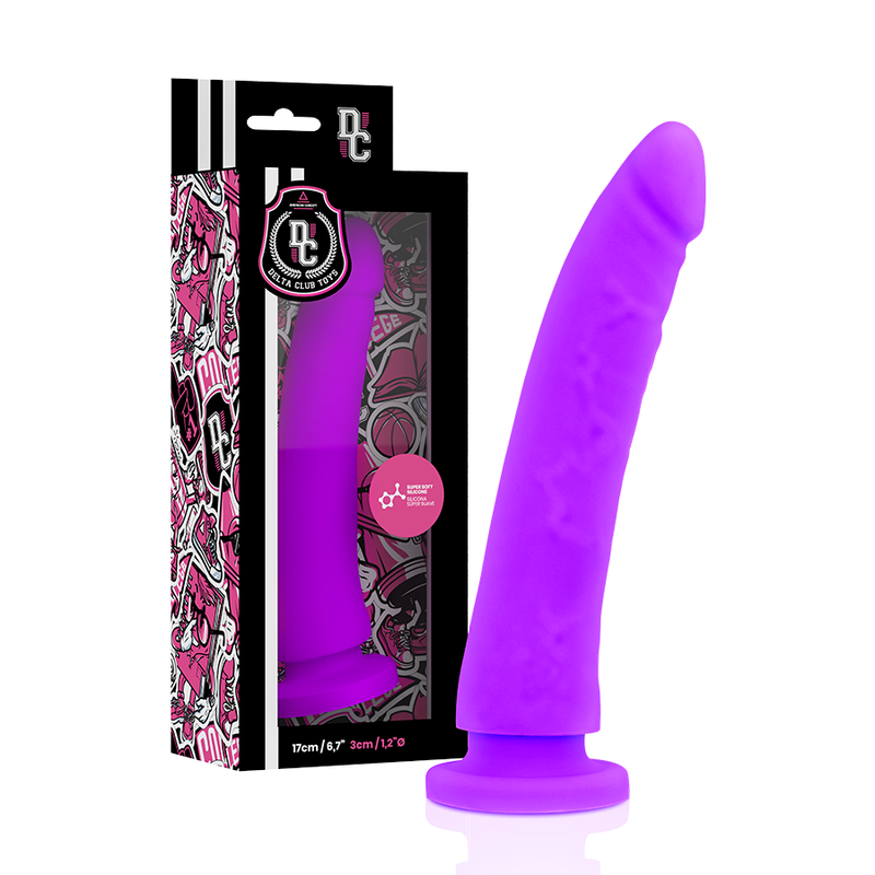 DELTA CLUB - TOYS IMBRACATURA + DONG SILICONE VIOLA 17 CM -O- 3 CM Deltaclub