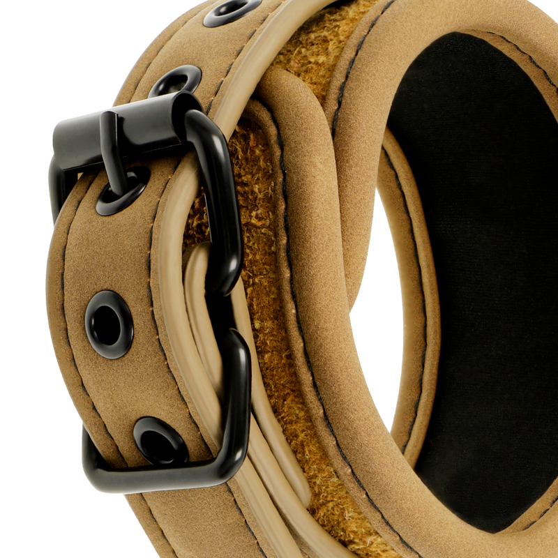 FETISH SUBMISSIVE ORIGIN - MANETTE IN PELLE VEGANA CON FODERA IN NEOPRENE Fetish Submissive Origin