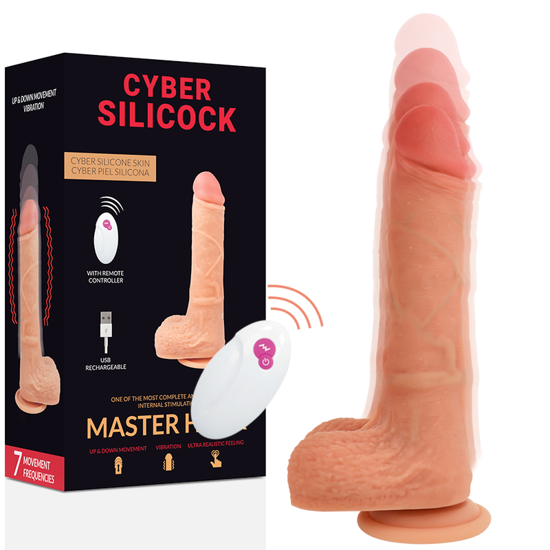 CYBER SILICOCK - TELECOMANDO REALISTICO MASTER HUCK 20.9 CM -O- 4 CM Cyber Silicock
