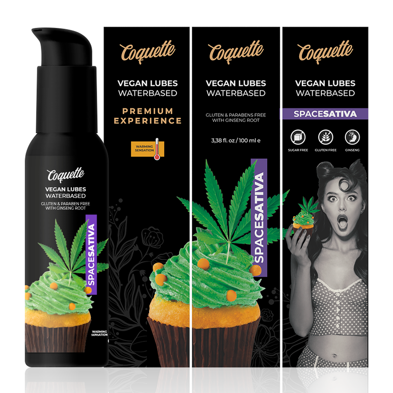 COQUETTE CHIC DESIRE - LUBRIFICANTE SATIVA VEGAN SPACE PREMIUM EXPERIENCE 100 ML Coquette Cosmetics