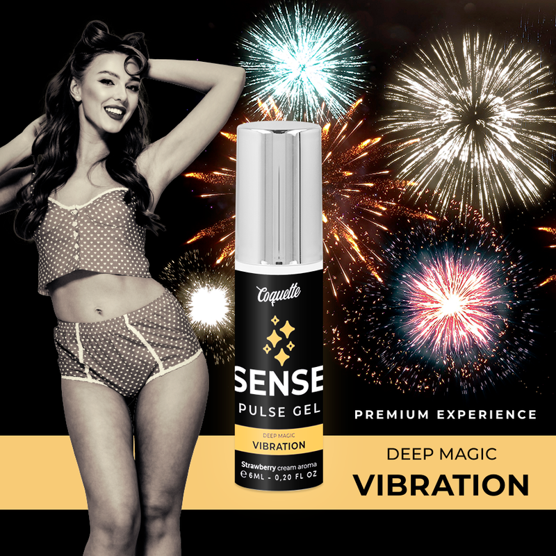 COQUETTE CHIC DESIRE - GEL VIBRANTE PULSE FRAGOLA PREMIUM LIQUIDO 6ML Coquette Cosmetics