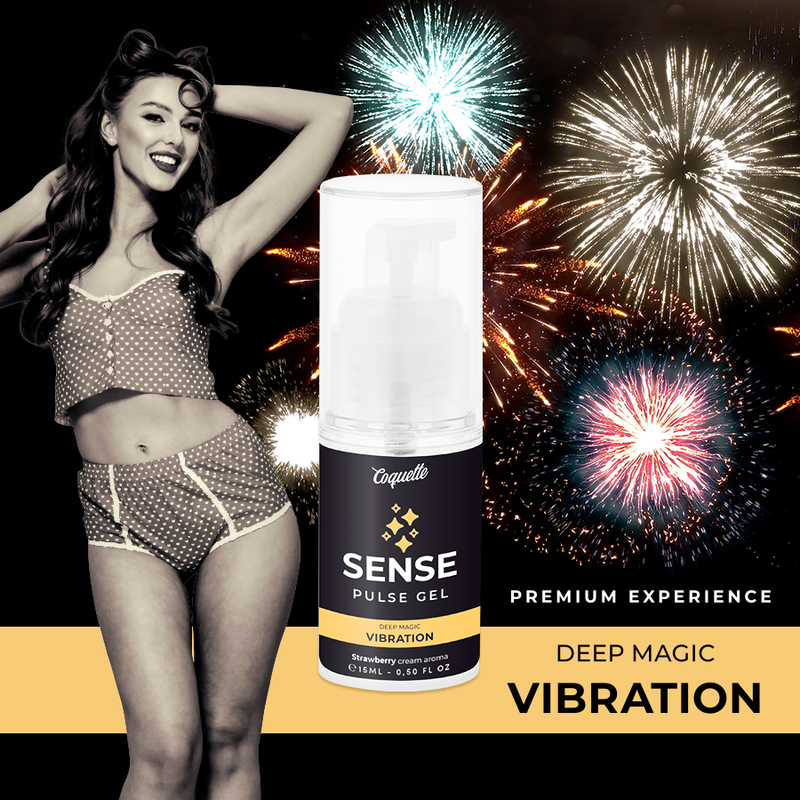 COQUETTE CHIC DESIRE - GEL VIBRANTE PULSE FRAGOLA PREMIUM LIQUIDO 15ML Coquette Cosmetics