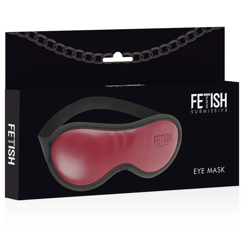 FETISH SUBMISSIVE DARK ROOM - MASCHERA VEGANA IN PELLE CON FODERA IN NEOPRENE Fetish Submissive Dark Room