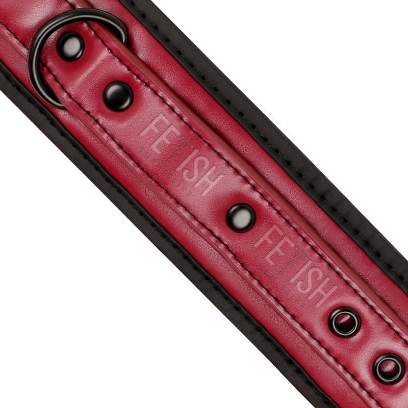 FETISH SUBMISSIVE DARK ROOM - MANETTE ALLA CAVIGLIA VEGAN IN PELLE CON FODERA IN NEOPRENE Fetish Submissive Dark Room