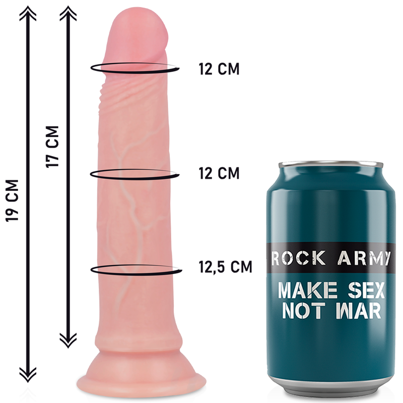 ROCKARMY - IMBRACATURA + DILDO IN SILICONE LIQUIDO PREMIUM AVENGER 19 CM -O- 3.98 CM Rock Army