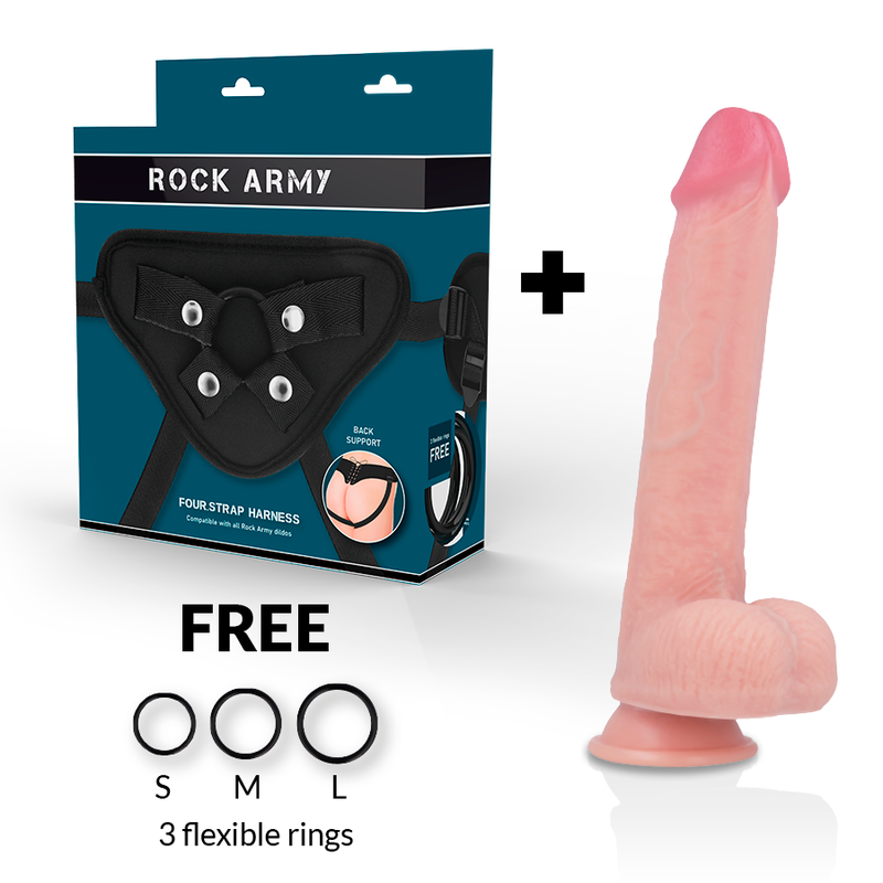 ROCKARMY - ARN S + DILDO IN SILICONE LIQUIDO PREMIUM KINGCOBRA 24 CM -O- 4.77 CM Rock Army