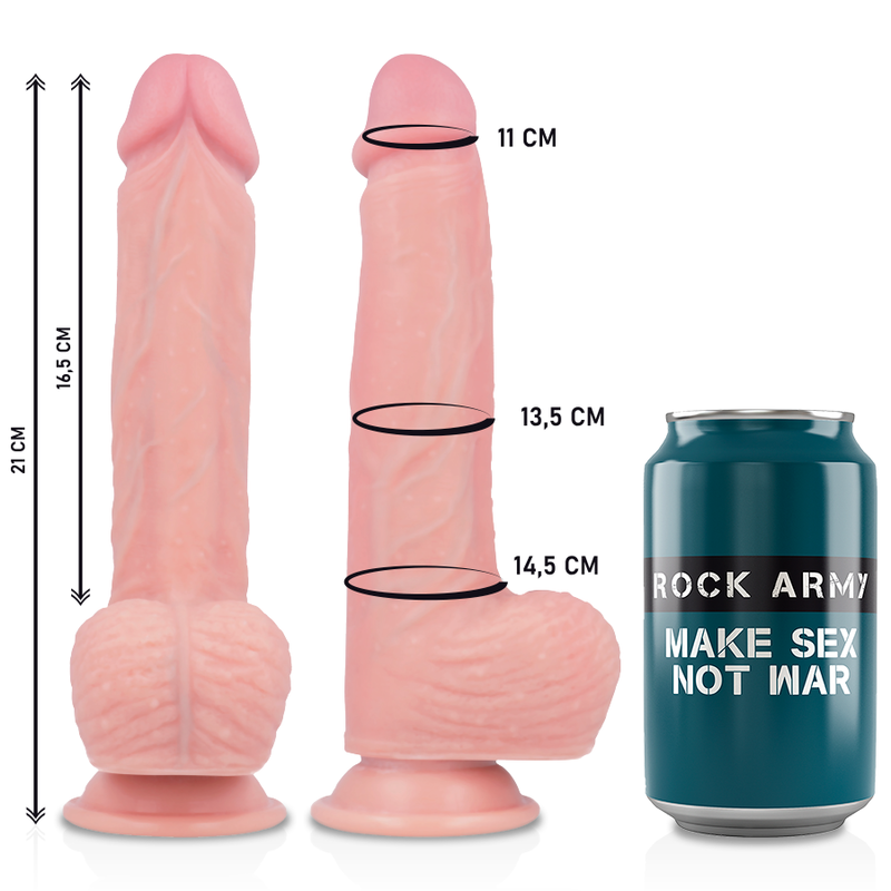 ROCKARMY - IMBRACATURA + SILICONE LIQUIDO PREMIUM SPITFIRE REALISTICO 21 CM -O- 4.62 CM Rock Army