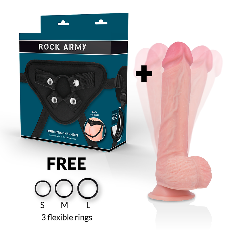 ROCKARMY - IMBRAGATURA + ROTATORE E VIBRATORE HAWK 22 CM -O- 4.6 CM Rock Army