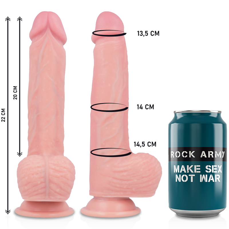 ROCKARMY - IMBRAGATURA + ROTATORE E VIBRATORE HAWK 22 CM -O- 4.6 CM Rock Army