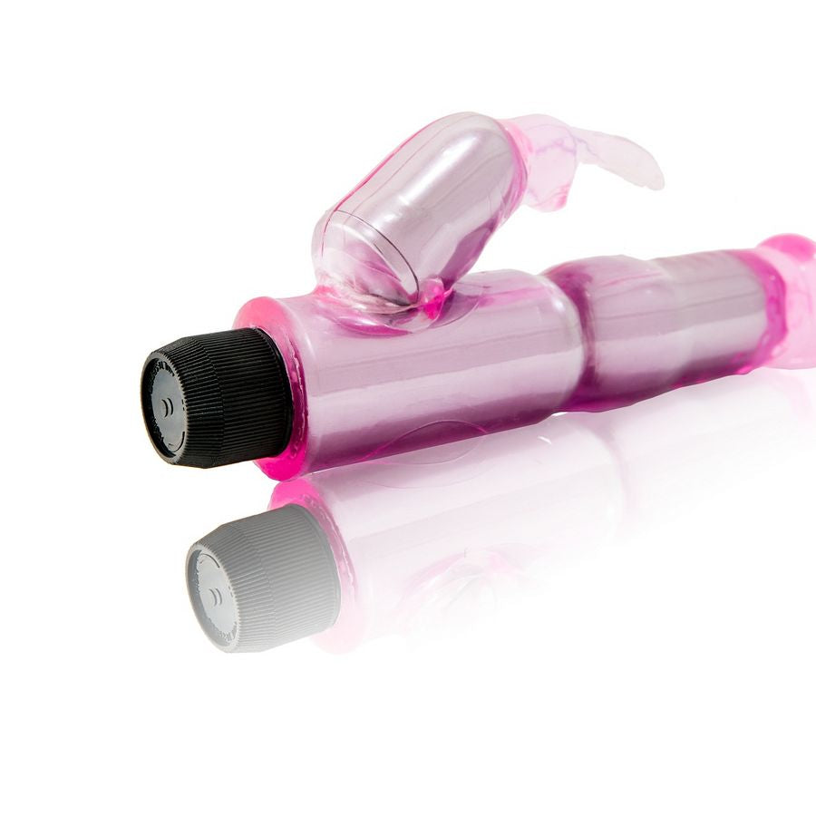 BAILE - VIBRATORE CON STIMOLATORE ROSA REGOLABILE Baile Vibrators