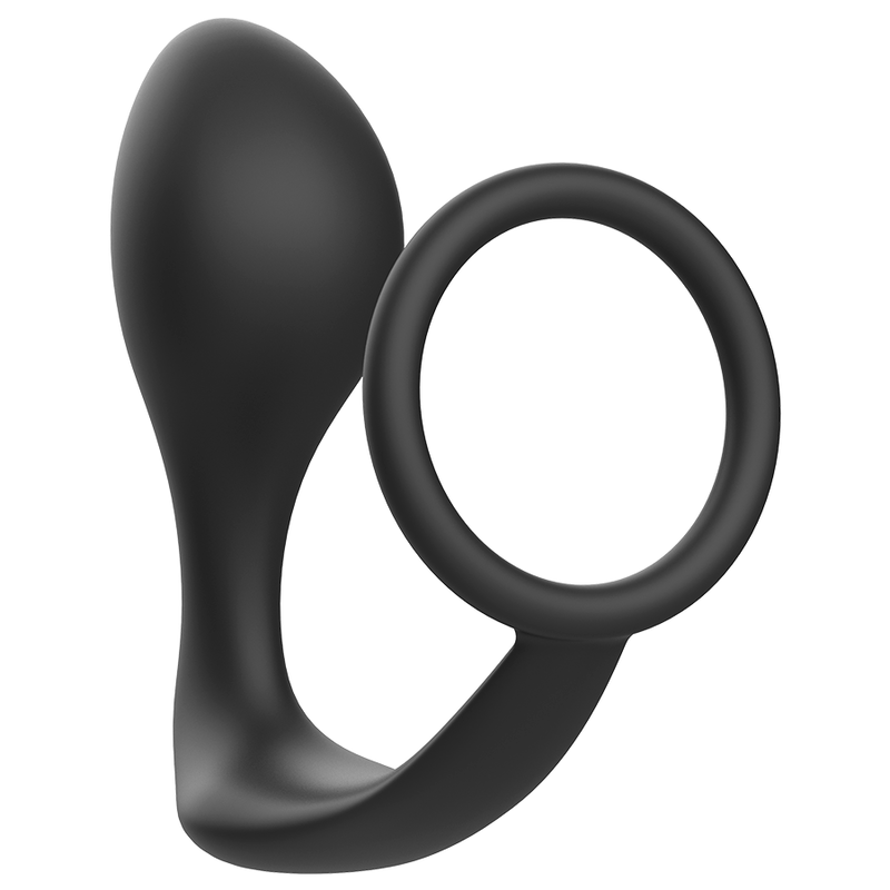 ADDICTED TOYS - PLUG ANALE CON ANELLO IN SILICONE NERO Addicted Toys