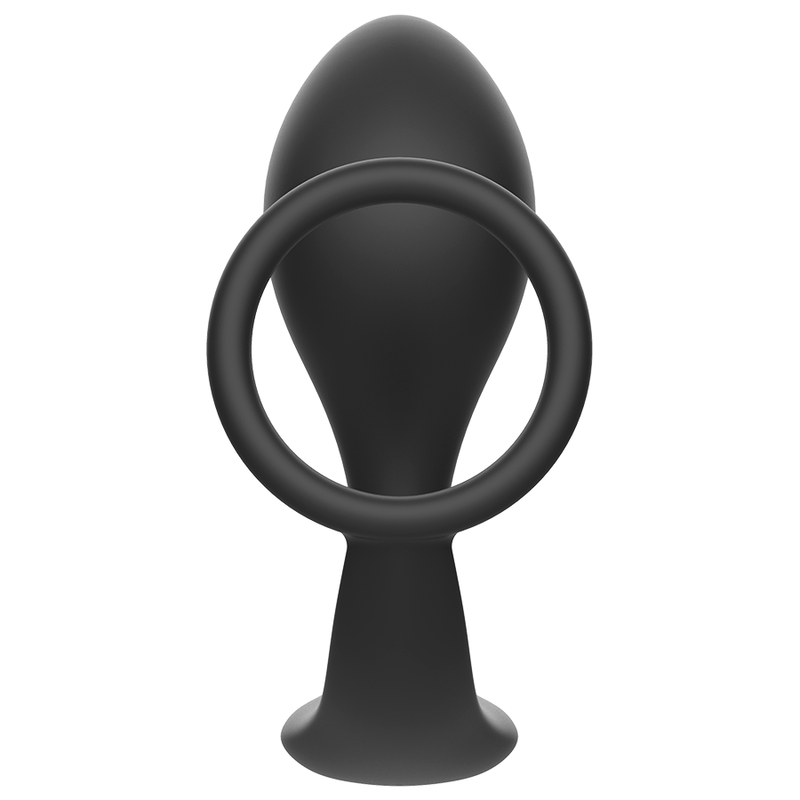ADDICTED TOYS - PLUG ANALE CON ANELLO IN SILICONE NERO Addicted Toys