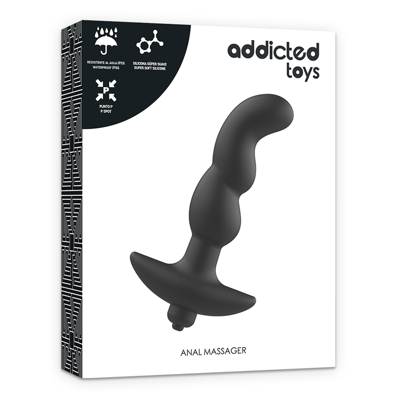 ADDICTED TOYS - MASSAGGIATORE ANALE CON VIBRAZIONE NERA MODELLO 2 Addicted Toys