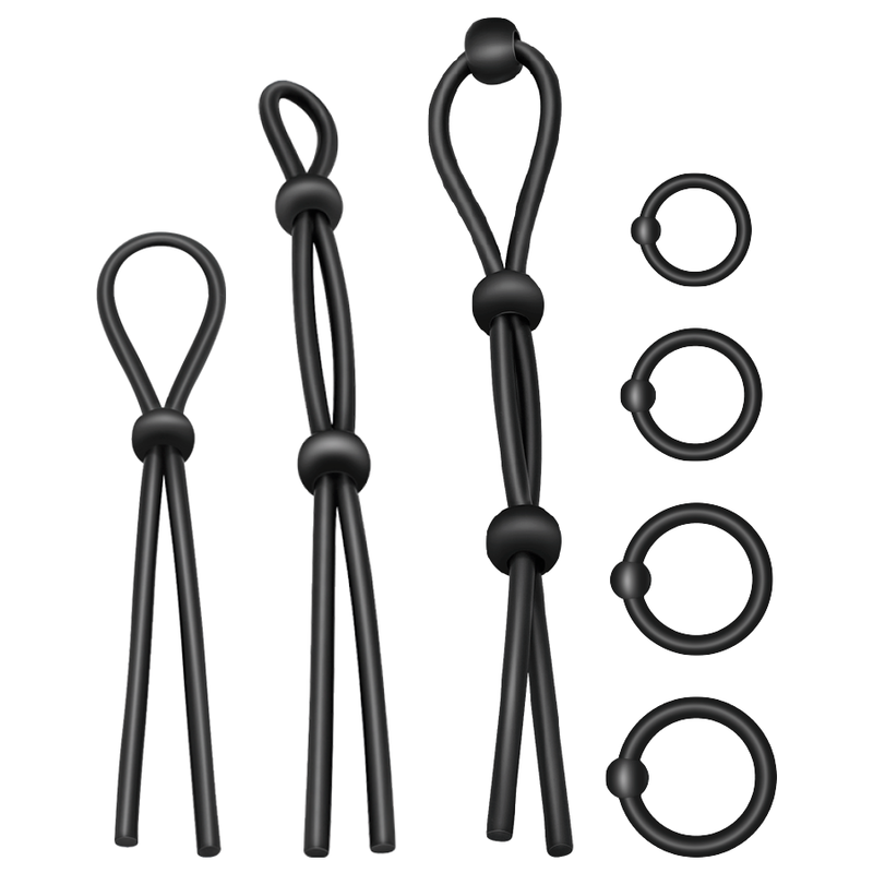 ADDICTED TOYS - SET DI ANELLI PER IL CAZZO FLESSIBILI IN SILICONE 7 PEZZI Addicted Toys